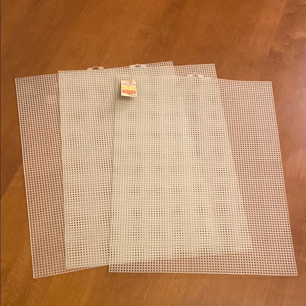 Clear Plastic Mesh Sheets - Vintage